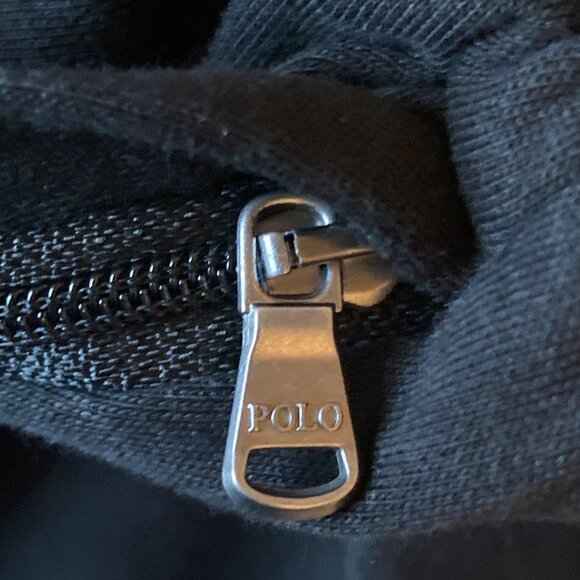 Polo Ralph Lauren Interlock Tracksuit Jacket XL & Pants L Black White Stripe NEW - Picture 11 of 15